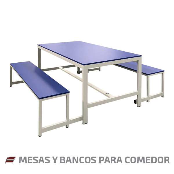 Mesas y bancos para comedor